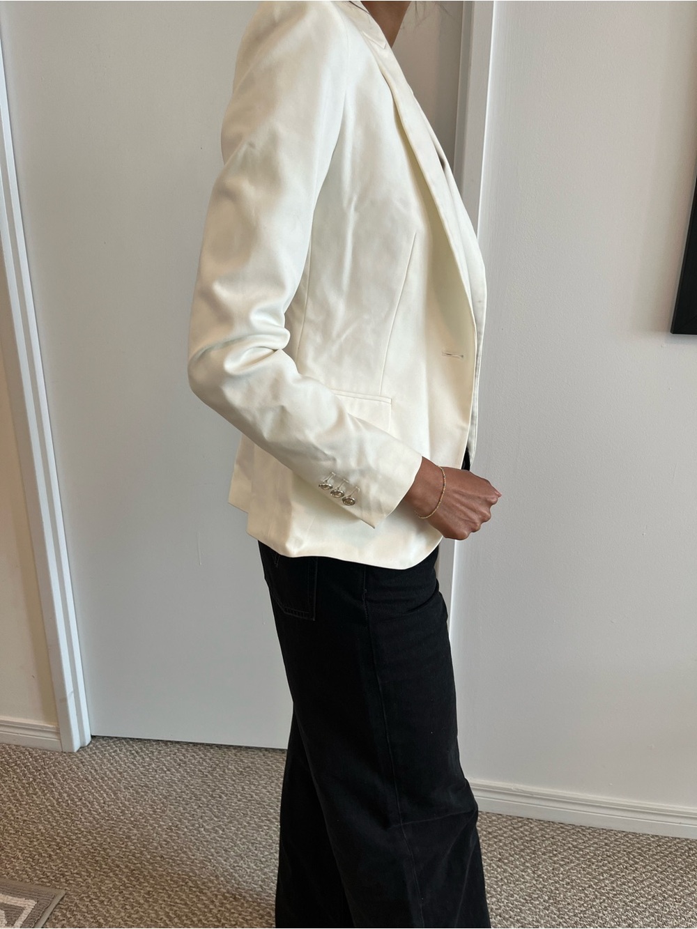 ZARA White blazer XS